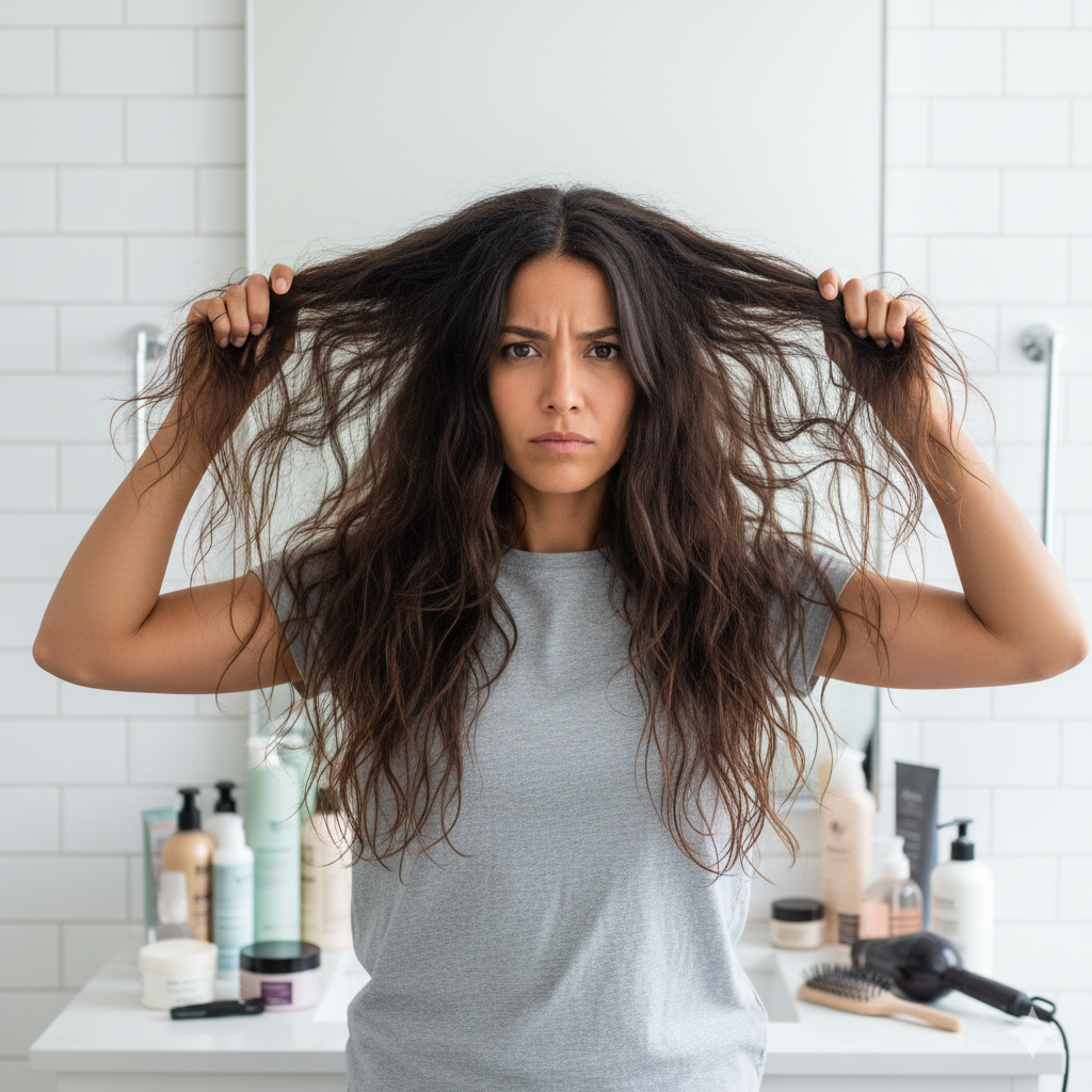 Cabelo antes do tratamento